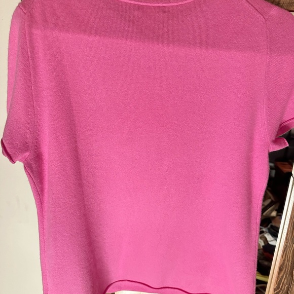 NWOT; J Crew luxurious cashmere t shirt sweater. Size XL. Gorgeous pink color!! - Picture 3 of 4